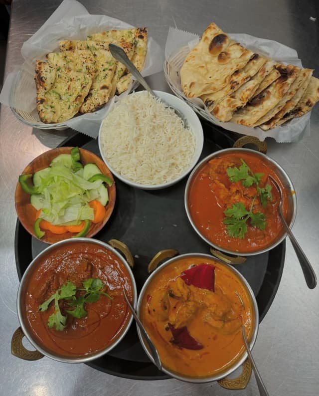 Classic Indian thali